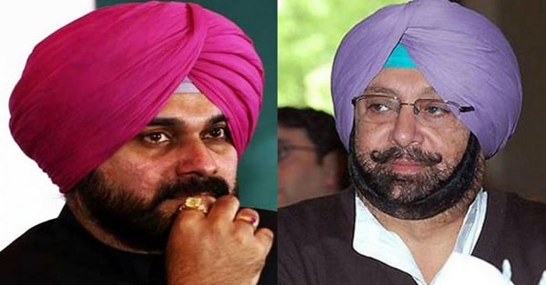 navjot singh sidhu and capt amarinder singh