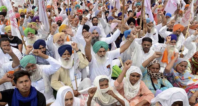 farmers protest